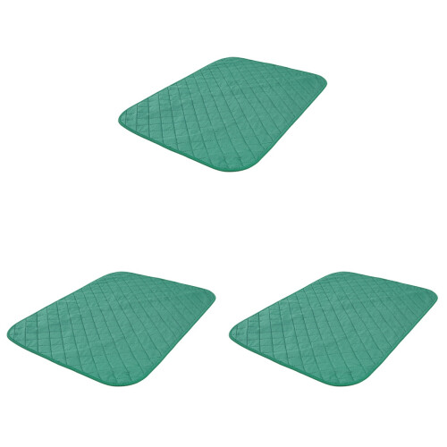 3Pcs Waterproof Green Pet Pee Pads High Absorbency Training Mats 2