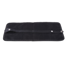 Black Roll Up Pencil Wrap Organizer Case 36 Slots, Durable Oxford Fabric