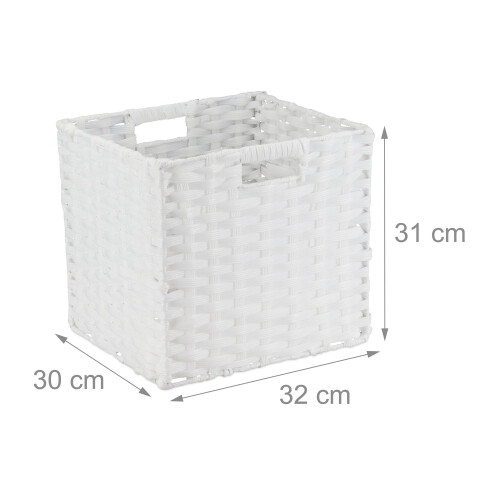 Storage Baskets Set of 4 - Durable Plastic Organisers 2