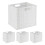 Storage Baskets Set of 4 - Durable Plastic Organisers 7