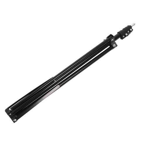Universal Mounting Light Stand Photography Tripod Stable Support Compact Foldable Design Adjustable Height Studio Equipment Support Aluminum 2