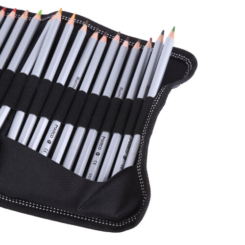 Snap Roll Up Pencil Organiser Black 2