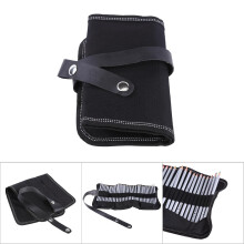 36 Slot Pencil Wrap Roll Up Black