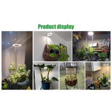 3X Kweeklamp, Spectrum LED-Plantenlamp voor Binnenplanten, in Hoogte Verstelbare Kweeklamp voor de Groei van Bloemen en Bonsaiplanten