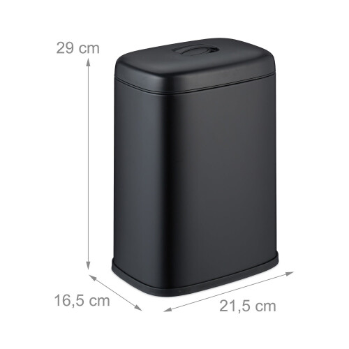 Wand-Abfalleimer, 5 l, abnehmbarer Deckel 2