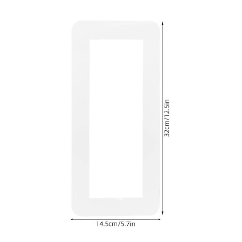 2Pcs Clear Acrylic Wall Switch Stickers Durable Light Switch Protector 1