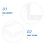 2Pcs Clear Acrylic Wall Switch Stickers Durable Light Switch Protector 8