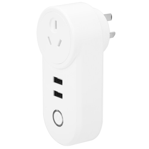 Διπλή έξυπνη πρίζα WiFi με θύρες USB, φωνητικός έλεγχος, τηλεχειρισμός, 1