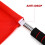6Pcs Lightweight Red Referee Flags Handheld Signal Flags for Matches 8