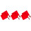 6Pcs Lightweight Red Referee Flags Handheld Signal Flags for Matches 10