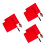 6Pcs Lightweight Red Referee Flags Handheld Signal Flags for Matches 11