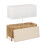 Walnut Wood Laundry Chest with Cushion Seat 4