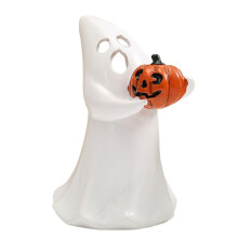 1 X Halloween-Dekor-Set Aus Kunstharz - Kürbisgeist-Ornamente für Zuhause, Party, Schreibtisch, Schaufenster A