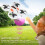 Mini Drone with Remote Controller, LED Night Light Crash Proof Headless Mode Auto Hovering Easy Operation3D Flip for Kids and Beginners One Key Take 5