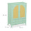Turquoise Rattan Sideboard - 2 Compartments, 4 Drawers 3