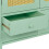 Turquoise Rattan Sideboard - 2 Compartments, 4 Drawers 7