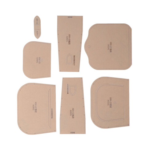 Leather Template Acrylic Clear Tool for DIY Phone Bag Making with Adjustable Stitching Points Good Transparency and Protective Packaging 2