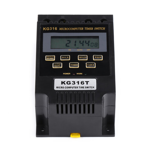 LCD Display Timer Programmable Timer Switch With Microcomputer Control High Power Relay Output Adjustable Time Range For Lights Appliances Automation 2