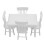 Σετ τραπεζαρίας κουκλόσπιτου έτοιμο προς χρήση1: 12κλίμακες ελαφρύ και διαστημικό 6