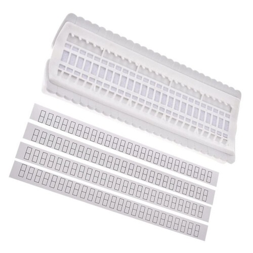 3Pcs White Embroidery Floss Organizer 50-Hole Thread Holder for Sewing 2