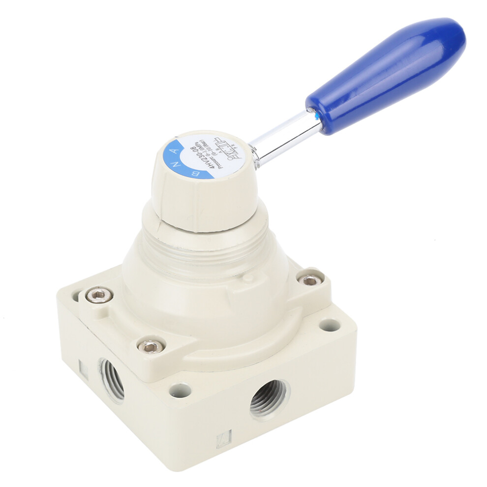 4 Way 3 Position Lever Valve 1/4in PT Pneumatic
