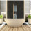 Mueble de baño alto con estantes ajustables 2