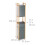 Mueble de baño alto con estantes ajustables 3