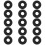 Engine Valve Bolt Cover Gasket Seals Kit for BMW E46 E39 E60 E65 E66 E53 E83 Black 4