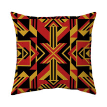 Absztrakt díszpárnahuzatok 45x45 cm-es art deco futball sport geometrikus mintás poliészter díszpárnahuzat