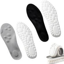 Semelles intérieures 4D Cloud pour hommes et femmes – Mousse à mémoire de forme, découpables, coussin respirant avec soutien de la voûte