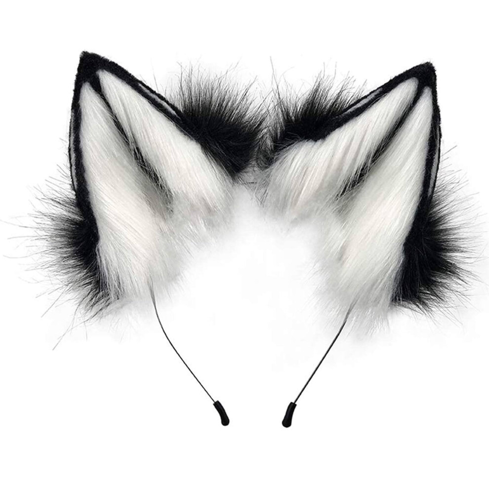 Fox Faux Fur Ears Headband Party Hair Accessory