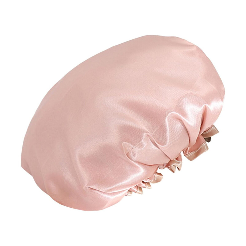 Shower Cap for Long Thick Hair - Double Layered Elastic