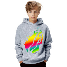 YUEHUA Kids Preston Playz Flame Hoodie Lightweight Pullover Sweatshirt with Fire Print for Boys and Girls Casual Wear