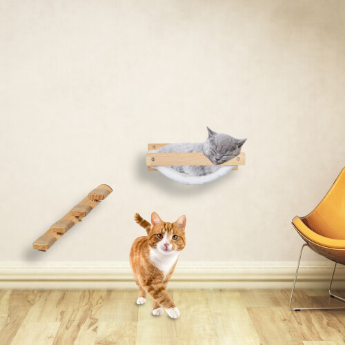 Hamac mural pour chat - Lit en peluche douce 1