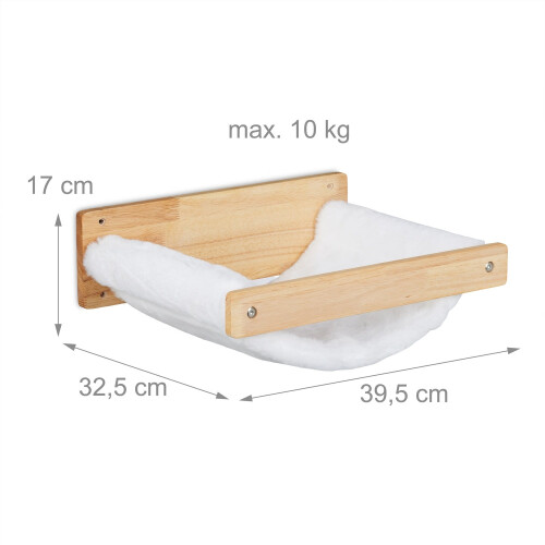 Hamac mural pour chat - Lit en peluche douce 2