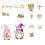 Easter Magnets Set Eggs Bunny Gnome 12 Pcs 1