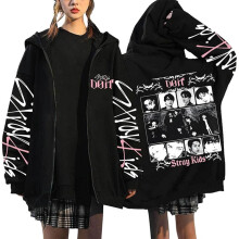Felpa con cappuccio Stray Kids Star – Compatibile con lo stile Y2K E-Girl, felpa con cerniera per Felix, Hyunjin, Bangchan, Lee Know e Changbin