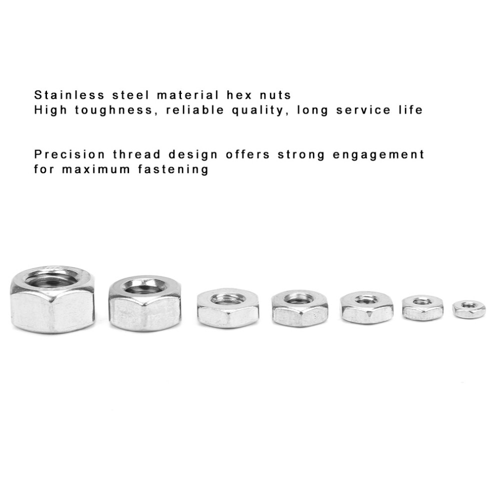 360 UNC Stainless Coarse Thread Hex Nuts