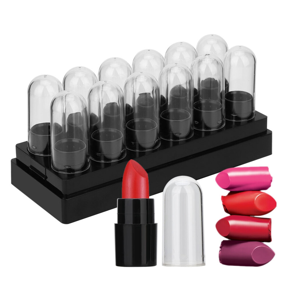 12 pcs Plastic Lipstick Tubes 1.5ml Mini Lip Balm Containers for DIY Makeup