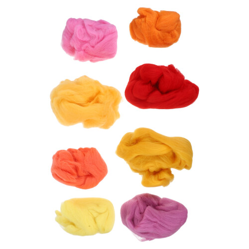40Pcs Needle Felting Wool Roving Assorted Colors Wool Craft Material 1