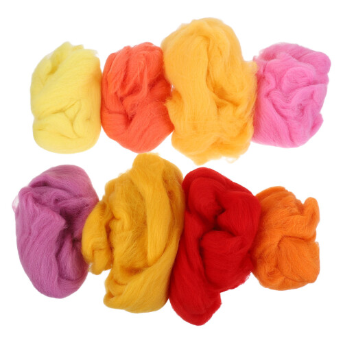 40Pcs Needle Felting Wool Roving Assorted Colors Wool Craft Material 2