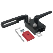 Système de butée de rail en T pour guide d'onglet, dispositif de limitation réglable à rainure en T, construction robuste en alliage d'aluminium