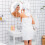 White Bathroom Vanity Unit with Storage Shelves 2