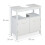 White Bathroom Vanity Unit with Storage Shelves 3