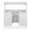 White Bathroom Vanity Unit with Storage Shelves 5