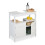 White Bathroom Vanity Unit with Storage Shelves 9