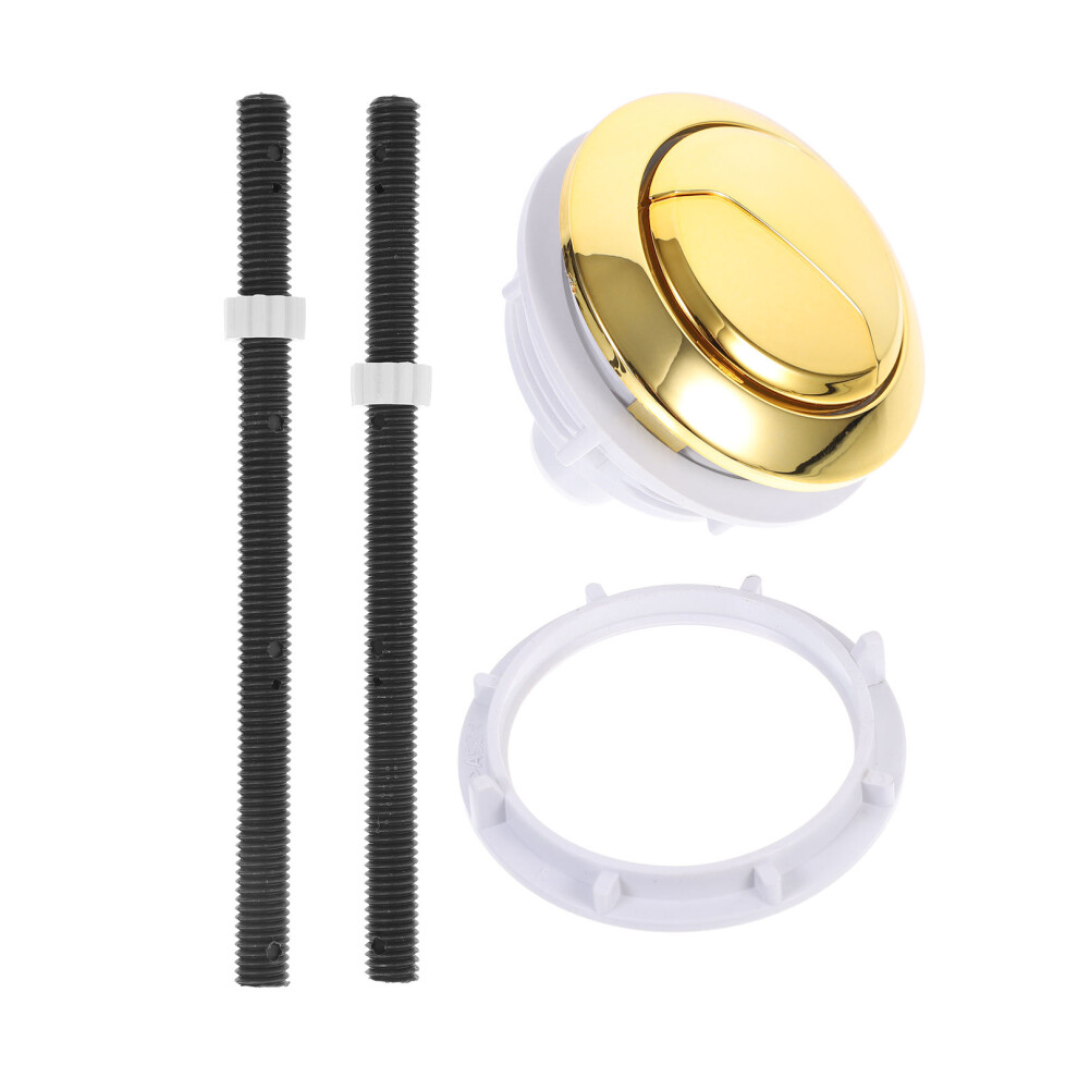 Dual Flush Toilet Button Abs Plastic Golden For Repair 3321770198603