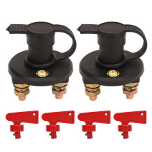 Durable ABS Plastic Housing Waterproof Battery Master Switch Keyed Battery Disconnect Switch On Off Power Cut Switch Heavy Duty Battery Isolator For