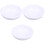 3Pcs White Brush Pen Stands Ceramic Ink Plates for Study Room Use 3