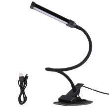 Eye-Care Clip-On Light, Modern Clamp-Type Study Lamp for Various Locations, Portable Touch Dimmer Lamp, Flexible Neck Reading Lamp, Adjustable